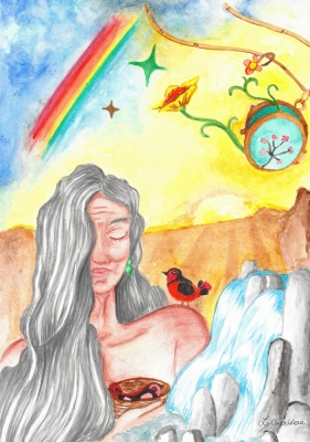 Femme oiseau