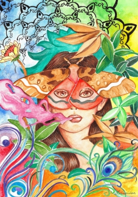Femme papillon